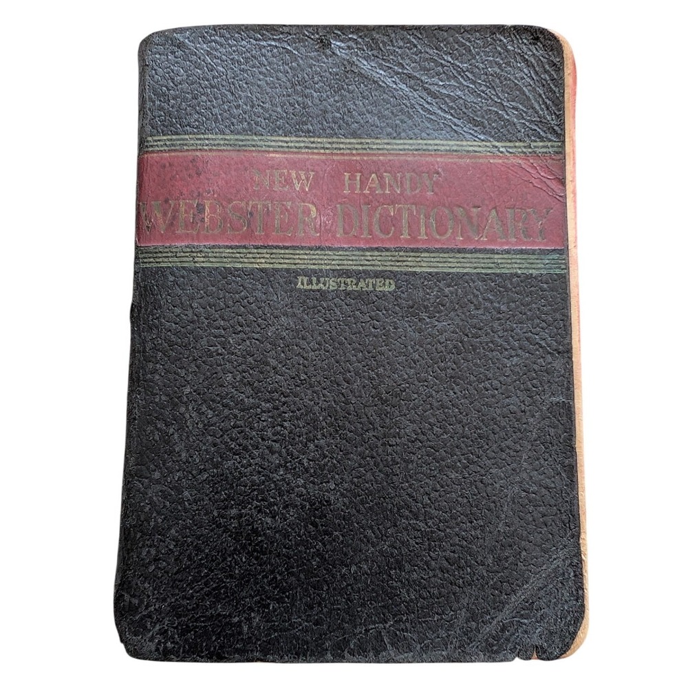 Vintage 1953 New Handy Webster Dictionary Illustrated World Publishing Company
